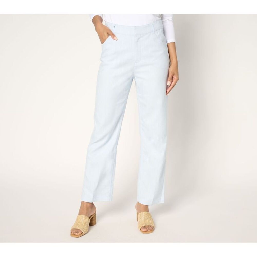 Sorbus Women's Petite Pants 12P Twill Ankle Pant Blue A694295